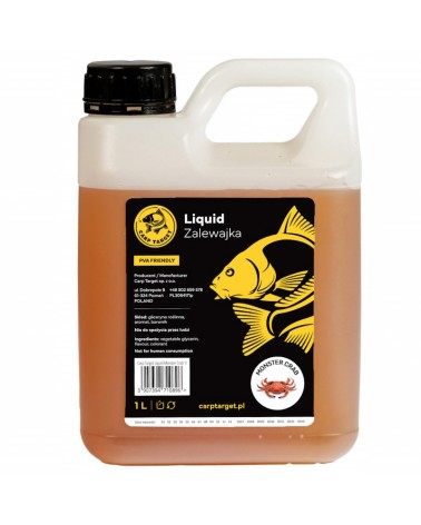 Liquid Gęsty Booster Carp Target Monster Crab Krab 1L PVA Friendly