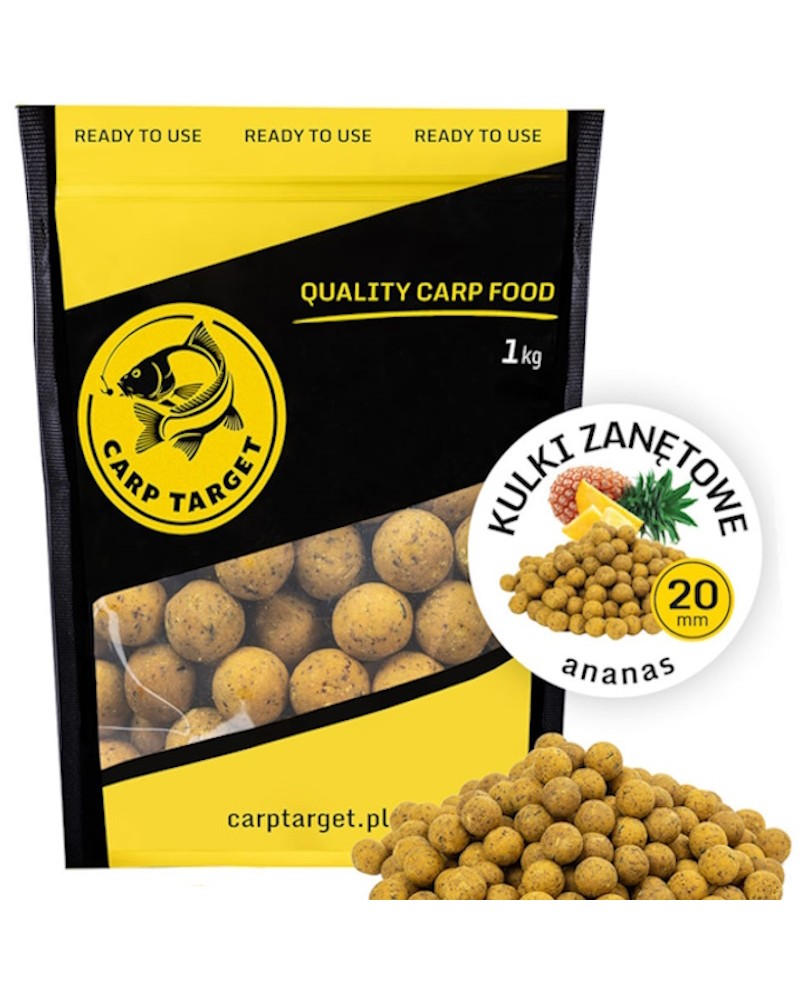Kulki Proteinowe Zanętowe Carp Target Ananas Pineapple 20mm 1kg