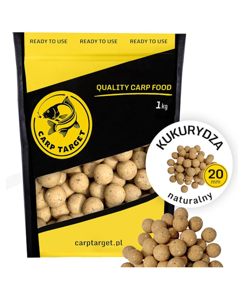 Kulki Proteinowe Zanętowe Carp Target Kukurydza Naturalna Sweetcorn 20mm 1kg