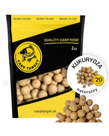 Kulki Proteinowe Zanętowe Carp Target Kukurydza Naturalna Sweetcorn 20mm 1kg