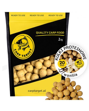 Kulki Proteinowe Zanętowe Carp Target Wanilia Vanilla 20mm 1kg