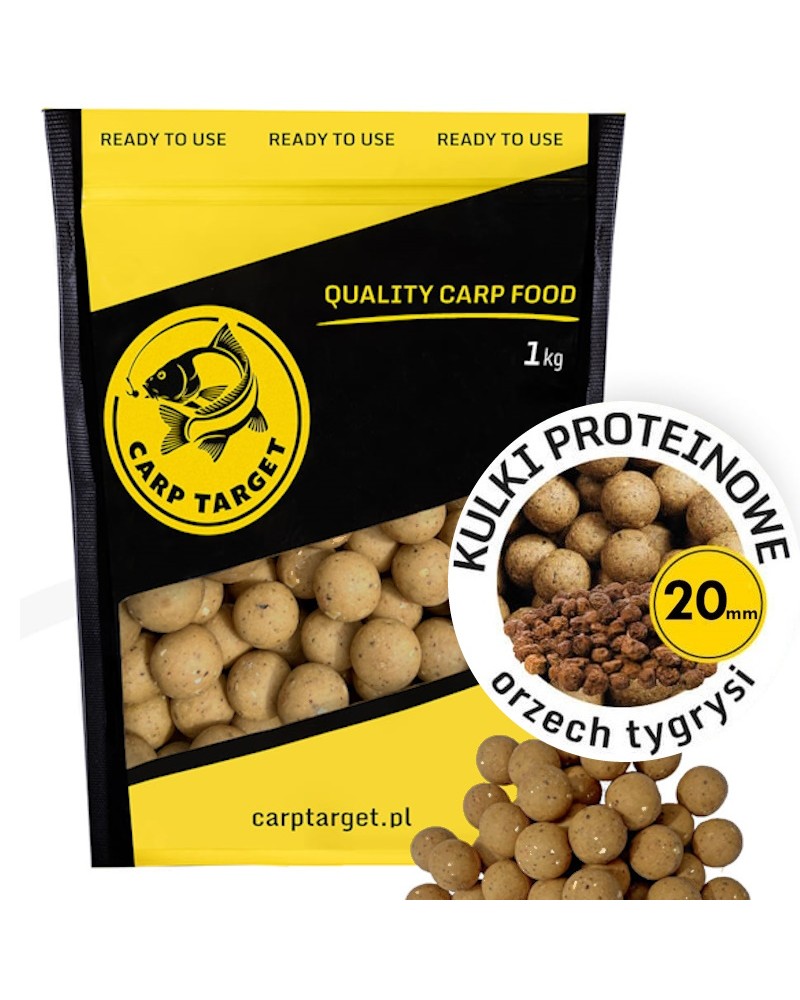 Kulki Proteinowe Zanętowe Carp Target Orzech Tygrysi Tiger Nuts 20mm 1kg