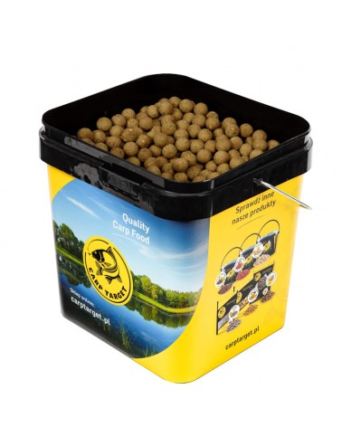 Kulki Proteinowe Zanętowe Carp Target Słodka Kukurydza Sweetcorn 24mm 10kg Wiadro 17L