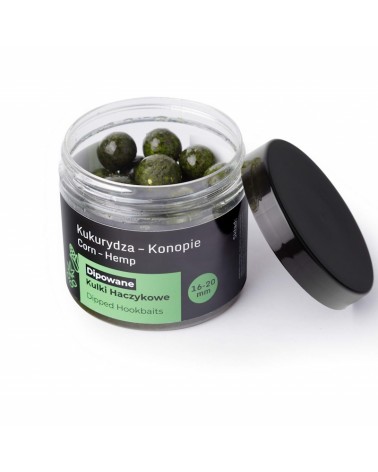 Dipowane Kulki Haczykowe Carp Target Kukurydza Konopie Sweetcorn Hemp 16-20mm 200ml