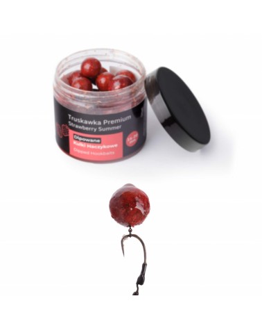 Dipowane Kulki Haczykowe Carp Target Truskawka Strawberry 16-20mm 200ml