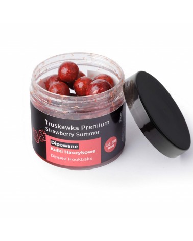 Dipowane Kulki Haczykowe Carp Target Truskawka Strawberry 16-20mm 200ml