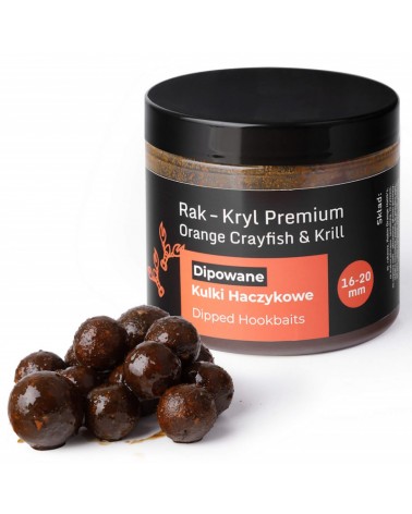 Dipowane Kulki Haczykowe Carp Target Rak + Kryl Crayfish Krill 16-20mm 200ml