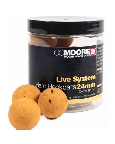 Kulki Haczykowe CC Moore Live System Hard Hookbaits 24mm 15szt.