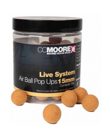 Kulki Haczykowe CC Moore Live System Air Ball Pop Ups 15mm 50szt.
