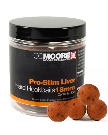 Kulki Haczykowe CC Moore Pro-Stim Liver Hard Hookbaits 18mm 35szt.