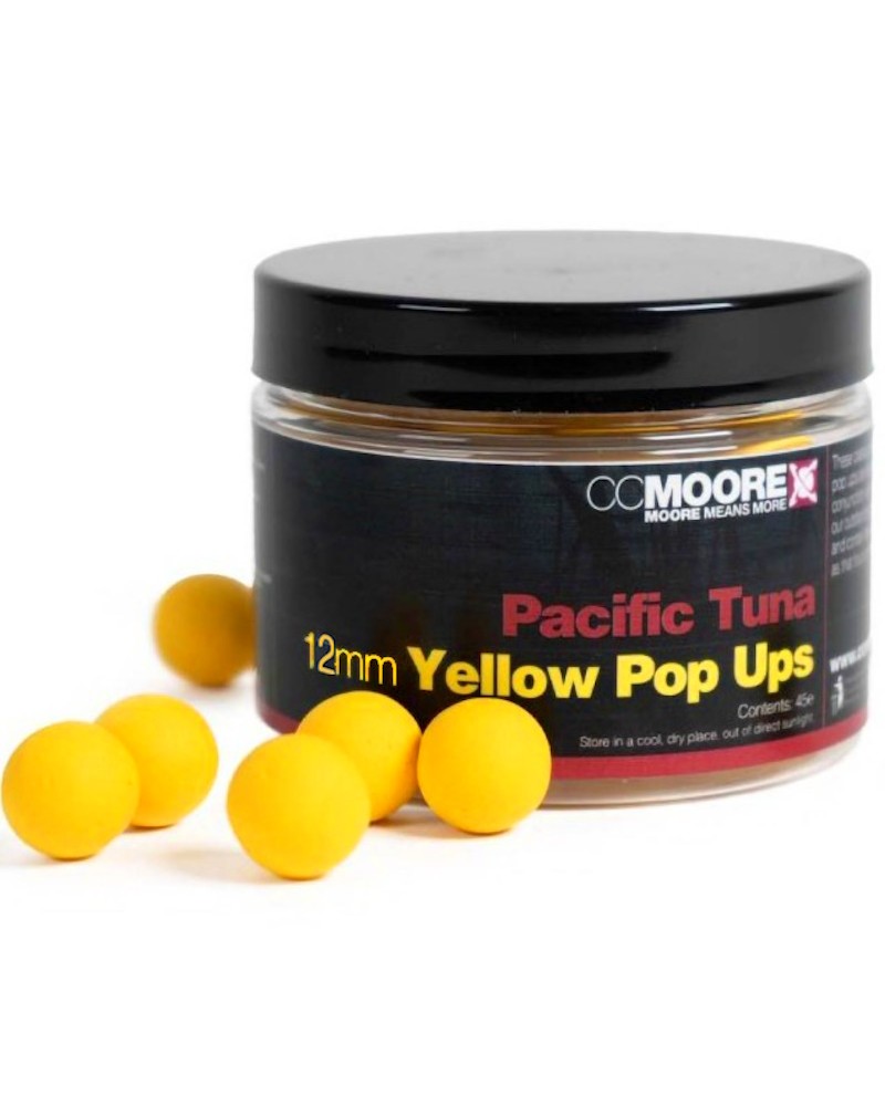 Kulki Haczykowe CC Moore Pacific Tuna Yellow Pop Ups 12mm 55szt.