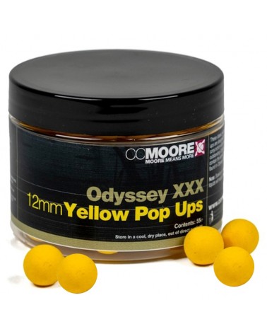 Kulki Haczykowe CC Moore Odyssey XXX Yellow Pop Ups 12mm 55szt.