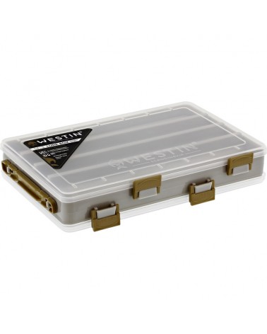 Pudełko Na Akcesoria Przynęty Westin W3 Lure Box Dwustronne 20.5x17x4.8cm S S8 Grey/Clear