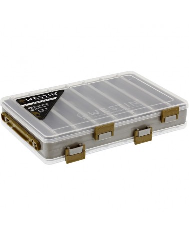 Pudełko Na Akcesoria Przynęty Westin W3 Lure Box Dwustronne 28.5x19x5cm Hk S6 Grey/Clear