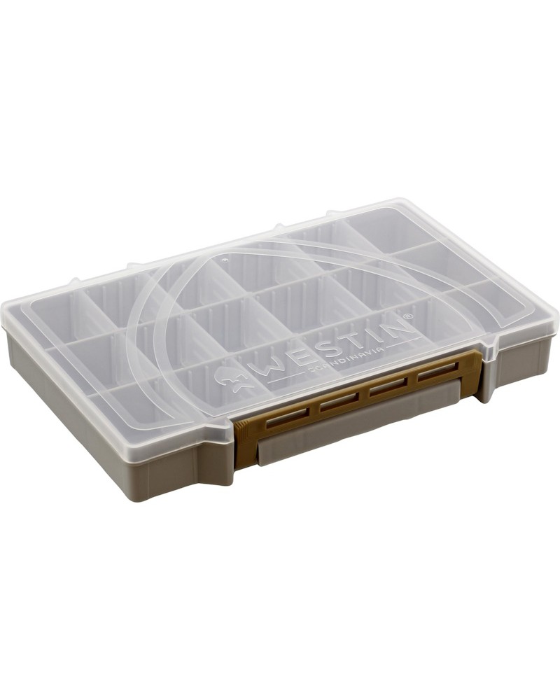 Pudełko Na Akcesoria Przynęty Westin W3 Tackle Box 25x16.5x3.6cm S4 Grey/Clear