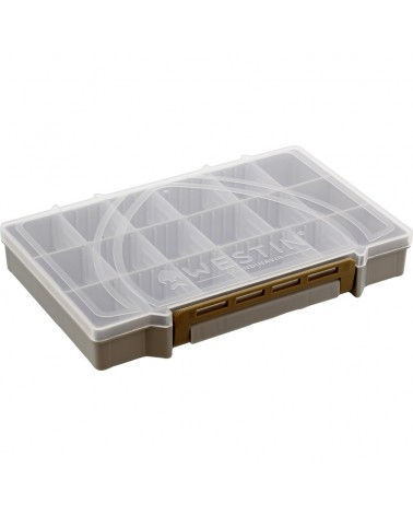 Pudełko Na Akcesoria Przynęty Westin W3 Tackle Box 25x16.5x3.6cm S4 Grey/Clear