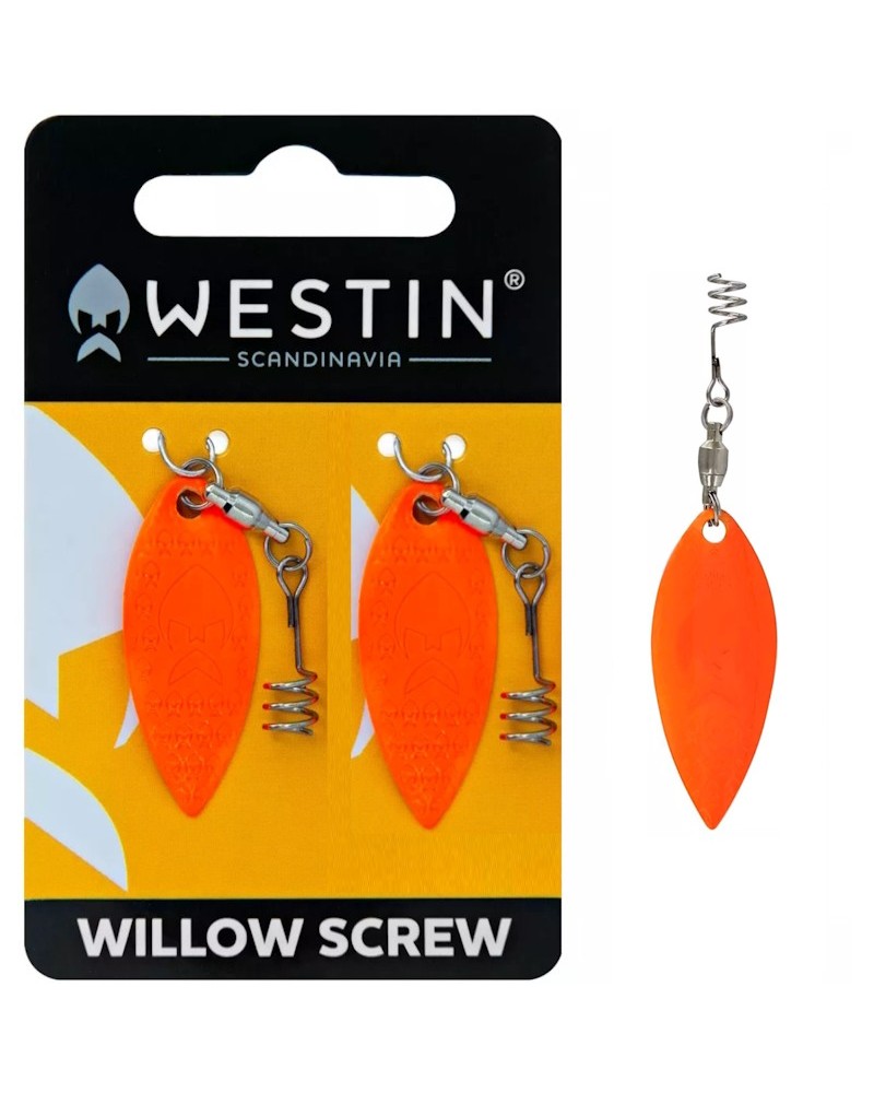 Skrzydełko Bystka Do Przynęt Westin Add-It Willow Screw S Fluo Orange 2szt.
