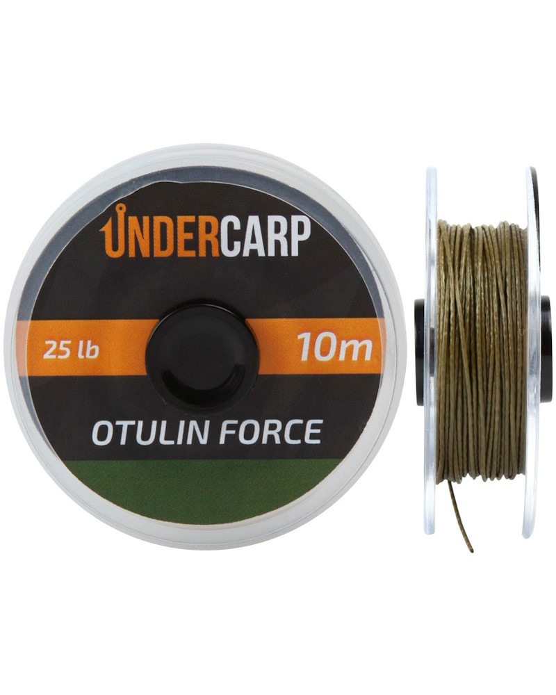 Plecionka Karpiowa Przyponowa Undercarp Otulin Force Zielona 25lbs 10m