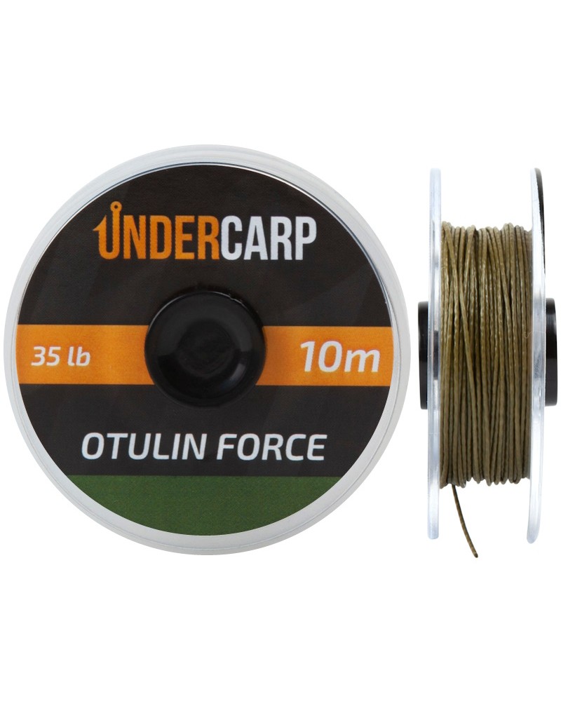 Plecionka Karpiowa Przyponowa Undercarp Otulin Force Zielona 35lbs 10m