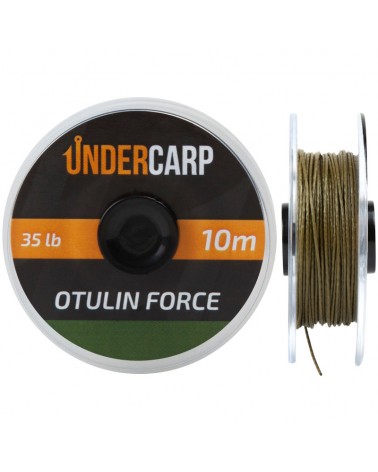 Plecionka Karpiowa Przyponowa Undercarp Otulin Force Zielona 35lbs 10m