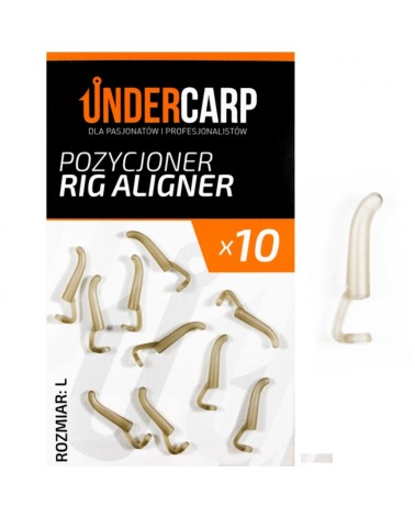 Pozycjoner Do Haków Karpiowych Undercarp Rig Aligner Brązowy L 10szt.