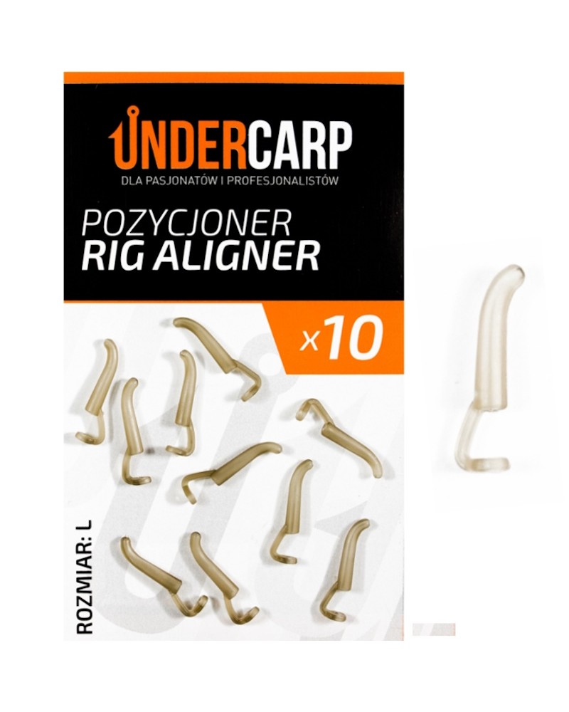 Pozycjoner Do Haków Karpiowych Undercarp Rig Aligner Brązowy L 10szt.