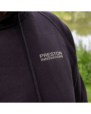 Bluza Wędkarska Z Kapturem Preston Black French Terry Hoodie