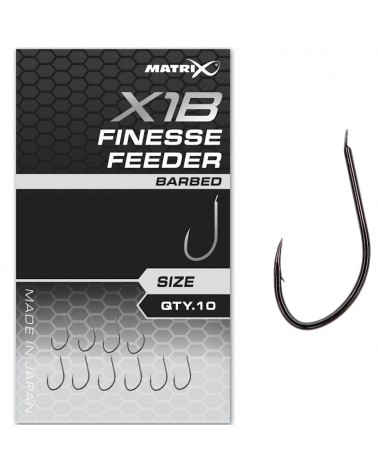 Haczyki Matrix X1B Finesse Feeder Barbed