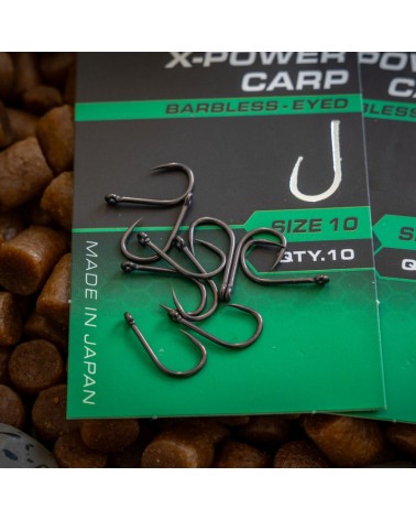 Haczyki Matrix X8 X-Power Carp Barbless Eyed