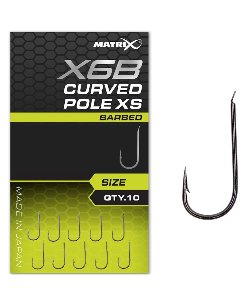 Haczyki Matrix X6B Curved Pole Barbed
