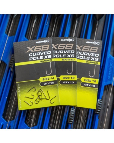 Haczyki Matrix X6B Curved Pole Barbed