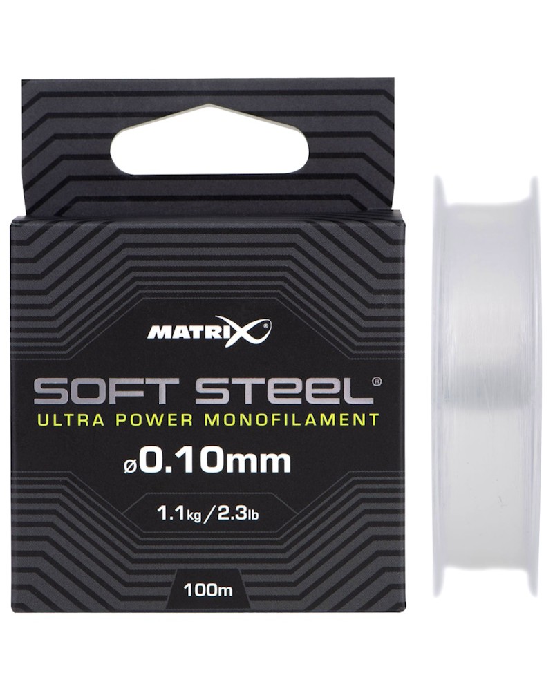 Żyłka Matrix Soft Steel Ultra Power Monofilament 0.10mm 1.10kg 2.30lb 100m