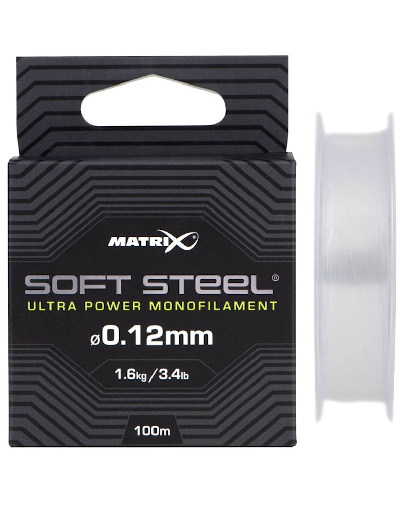 Żyłka Matrix Soft Steel Ultra Power Monofilament 0.12mm 1.60kg 3.40lb 100m