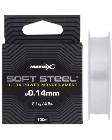 Żyłka Matrix Soft Steel Ultra Power Monofilament 0.14mm 2.10kg 4.50lb 100m