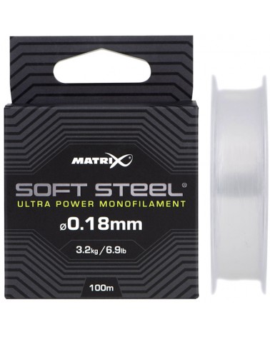 Żyłka Matrix Soft Steel Ultra Power Monofilament 0.18mm 3.20kg 6.90lb 100m