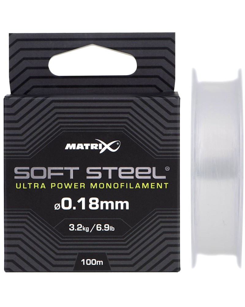Żyłka Matrix Soft Steel Ultra Power Monofilament 0.18mm 3.20kg 6.90lb 100m