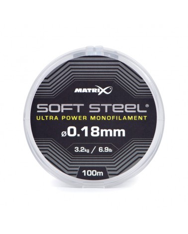 Żyłka Matrix Soft Steel Ultra Power Monofilament 0.18mm 3.20kg 6.90lb 100m