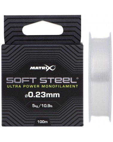 Żyłka Matrix Soft Steel Ultra Power Monofilament 0.23mm 5.00kg 10.90lb 100m