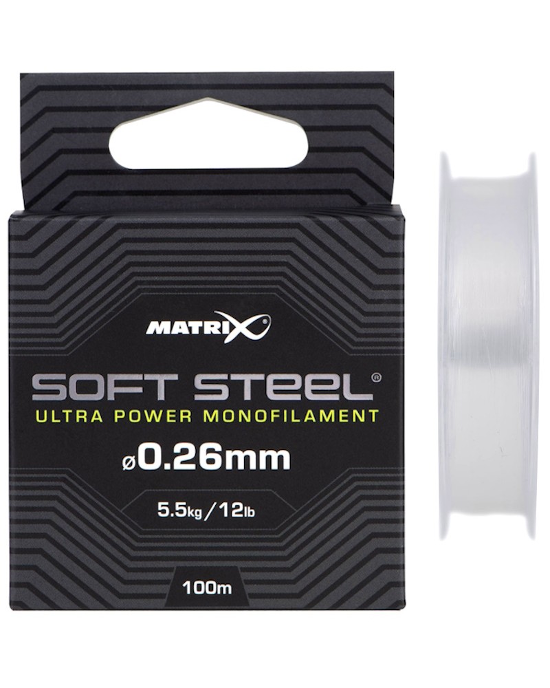 Żyłka Matrix Soft Steel Ultra Power Monofilament 0.26mm 5.50kg 12.00lb 100m