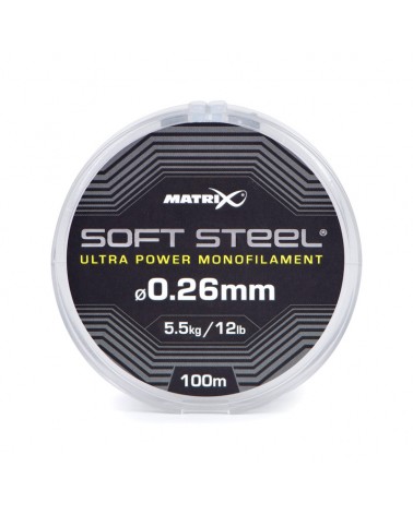 Żyłka Matrix Soft Steel Ultra Power Monofilament 0.26mm 5.50kg 12.00lb 100m