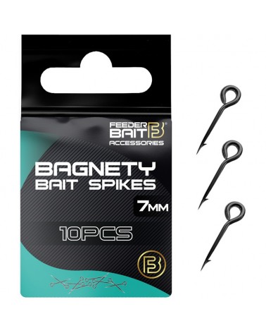 Wkręty Igły Do Przynęt Z Zadziorem Feeder Bait Spikes 7mm 10szt.