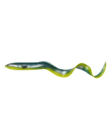 Guma Real Eel Savage Gear 20cm 27g Green Yellow Glitter 1szt.