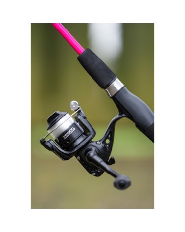 Zestaw Wędkarski Wędka Kołowrotek Zebco Disco Combo Pink 1.6m Do 30g 2cz.