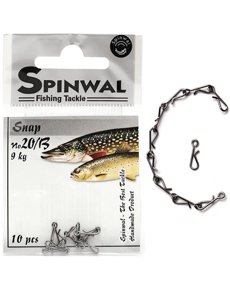 Agrafka Spinningowa Spinwal Quick Snap Nr 20B 9kg 10szt.