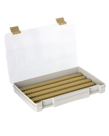 Pudełko Na Główki Jigowe Koguty Westin W3 Jig Box 135 Slots Medium 27.4x18x4cm Grey/Clear