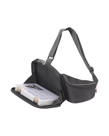 Torba Spinningowa Z Pudełkiem Westin W4 Street Sling 1 Box M Titanium Black 52x21x6cm