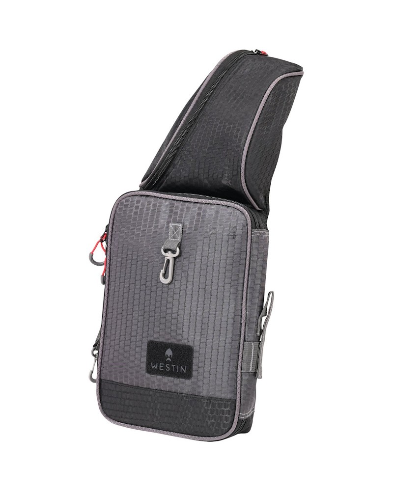 Torba Spinningowa Z Pudełkiem Westin W4 Street Sling 1 Box M Titanium Black 52x21x6cm