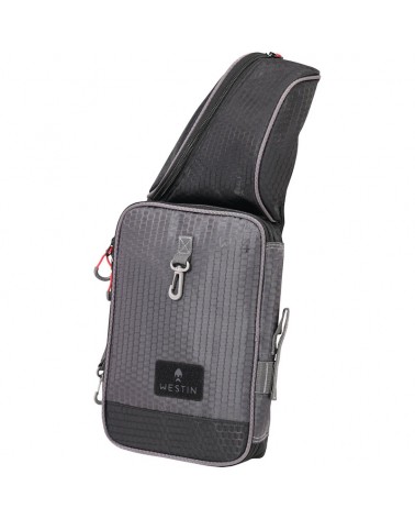 Torba Spinningowa Z Pudełkiem Westin W4 Street Sling 1 Box M Titanium Black 52x21x6cm