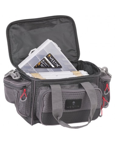 Torba Wędkarska Z Pudełkami Westin W4 Lure Loader 4 Boxes S Titanium Black 43x25x22cm