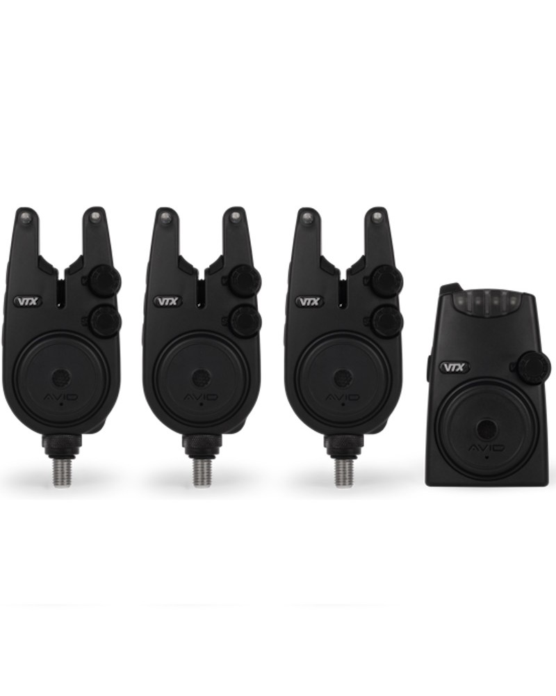Zestaw Sygnalizatorów Brań Avid Carp VTX 3+1 Bite Alarm Set